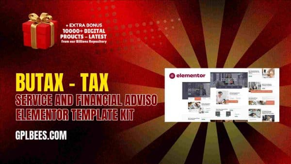 Butax – Tax Service And Financial Advisor Elementor Template Kit At Best Price - Gpl Bees