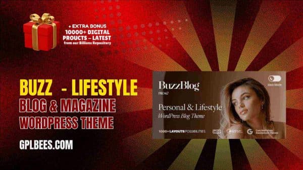 Buzz  - Lifestyle Blog &Amp; Magazine Wordpress Theme At Best Price - Gpl Bees