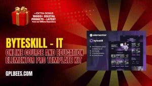 ByteSkill – IT Online Course and Education Elementor Pro Template Kit - Buy GPL 28 at Best Price