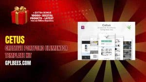 CETUS – Creative Portfolio Elementor Template Kit - Buy GPL 34 at Best Price