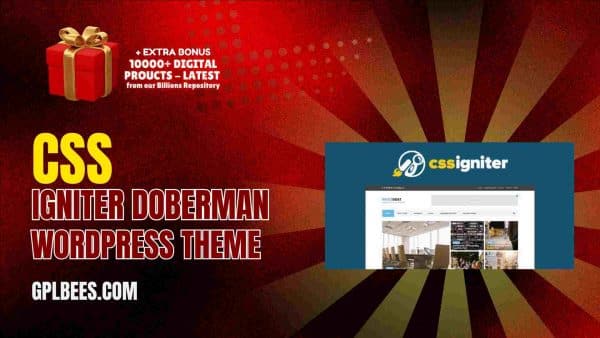 Css Igniter Doberman Wordpress Theme At Best Price - Gpl Bees