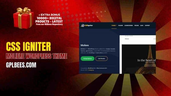 Css Igniter Moliere Wordpress Theme At Best Price - Gpl Bees