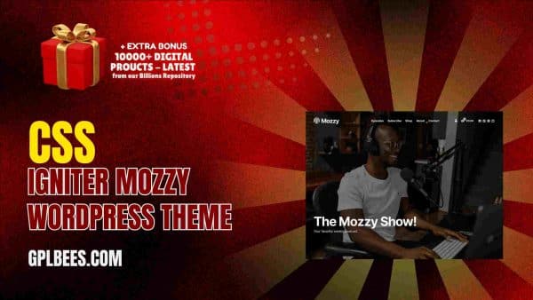 Css Igniter Mozzy Wordpress Theme At Best Price - Gpl Bees