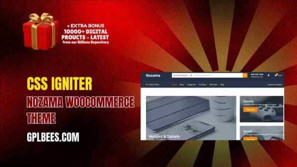 Css Igniter Nozama Woocommerce Theme At Best Price - Gpl Bees