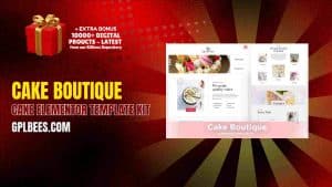 Cake Boutique – Cake Elementor Template Kit - Buy GPL 29 at Best Price