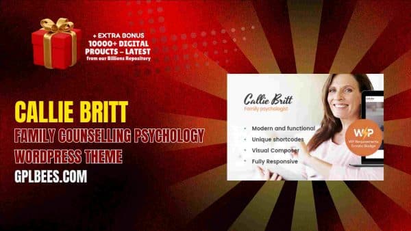 Callie Britt | Family Counselling Psychology Wordpress Theme At Best Price - Gpl Bees