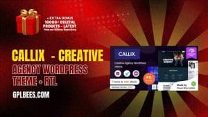 Callix  - Creative Agency WordPress Theme + RTL - Buy GPL 2 at Best Price