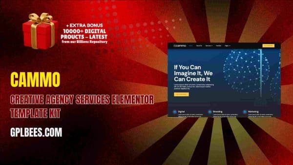 Cammo – Creative Agency Services Elementor Template Kit At Best Price - Gpl Bees