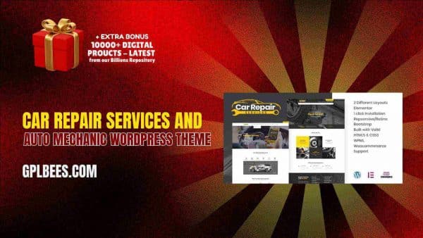 Car Repair Services And Auto Mechanic Wordpress Theme At Best Price - Gpl Bees