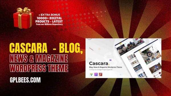 Cascara  - Blog, News &Amp; Magazine Wordpress Theme At Best Price - Gpl Bees