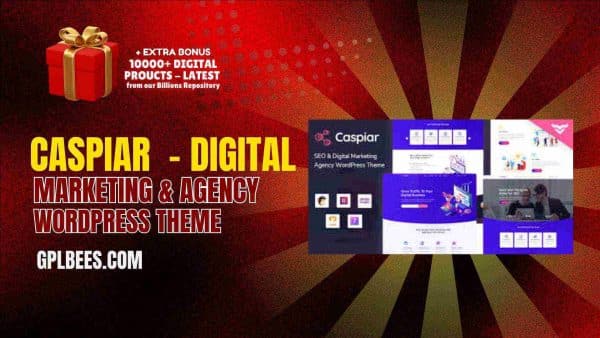Caspiar  - Digital Marketing &Amp; Agency Wordpress Theme At Best Price - Gpl Bees