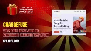 ChargeFuse – Solar Panel Installation and Maintenance Elementor Template Kit - Buy GPL 34 at Best Price