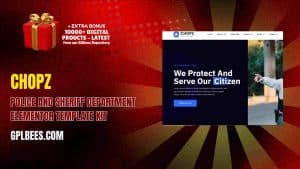 Chopz – Police and Sheriff Department Elementor Template Kit - Buy GPL 35 at Best Price