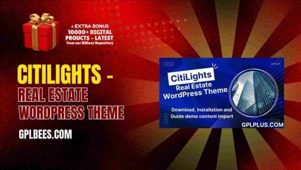 Citilights – Real Estate Wordpress Theme At Best Price - Gpl Bees