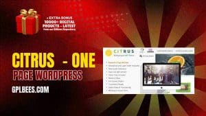 Citrus  - One Page WordPress - Buy GPL One Page Wordpress Themes at Best Price