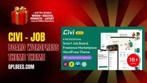 Civi – Job Board WordPress Theme Theme - Buy GPL Job Portal Wordpress Themes at Best Price