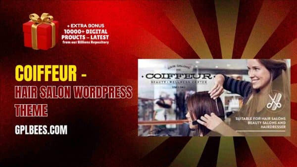 Coiffeur – Hair Salon Wordpress Theme At Best Price - Gpl Bees