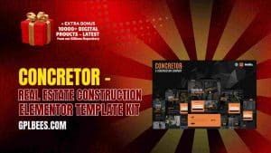 Concretor – Real Estate Construction Elementor Template Kit - Buy GPL 49 at Best Price