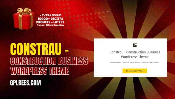 Constrau ? Construction Business Wordpress Theme At Best Price - Gpl Bees