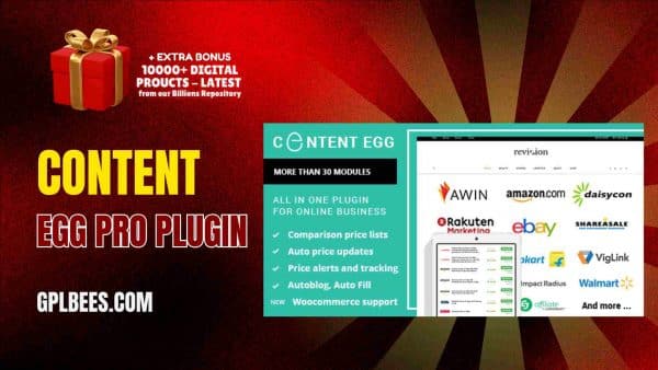 Content Egg Pro Plugin At Best Price - Gpl Bees