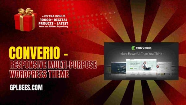 Converio – Responsive Multi-Purpose Wordpress Theme At Best Price - Gpl Bees