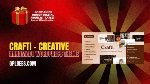 Crafti – Creative Handmade Wordpress Theme At Best Price - Gpl Bees
