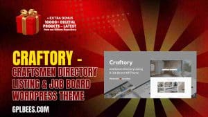 Craftory – Craftsmen Directory Listing & Job Board WordPress Theme - Buy GPL Job Portal Wordpress Themes at Best Price