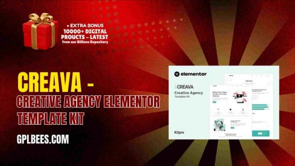 Creava – Creative Agency Elementor Template Kit At Best Price - Gpl Bees