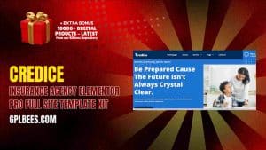Credice – Insurance Agency Elementor Pro Full Site Template Kit - Buy GPL 56 at Best Price
