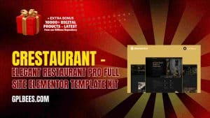 Crestaurant – Elegant Restaurant Pro Full Site Elementor Template Kit - Buy GPL 56 at Best Price
