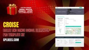 Croise – Ballet and Dance School Elementor Pro Template Kit - Buy GPL 56 at Best Price