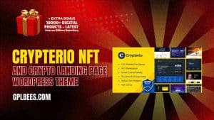 Crypterio – NFT and Crypto Landing Page WordPress Theme - Buy GPL Landing Page Wordpress Themes at Best Price