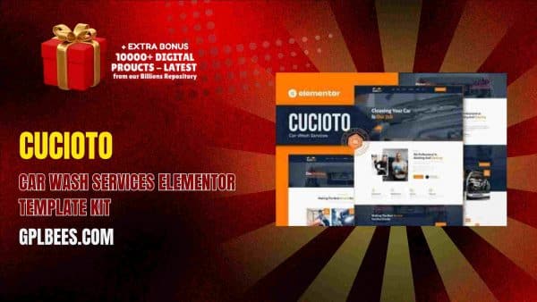 Cucioto – Car Wash Services Elementor Template Kit At Best Price - Gpl Bees