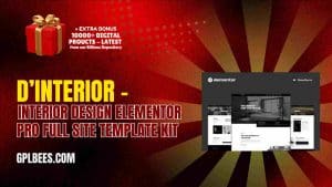 D’Interior – Interior Design Elementor Pro Full Site Template Kit