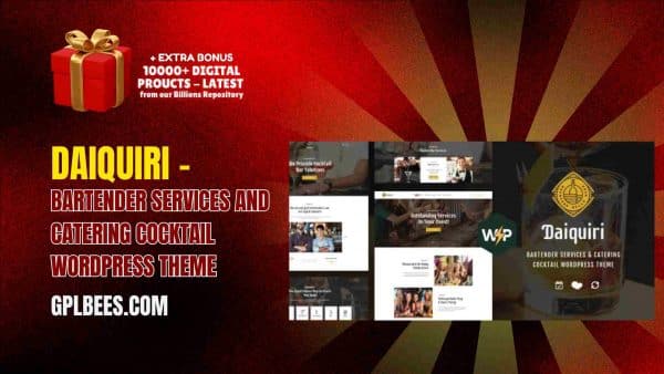 Daiquiri – Bartender Services And Catering Cocktail Wordpress Theme At Best Price - Gpl Bees