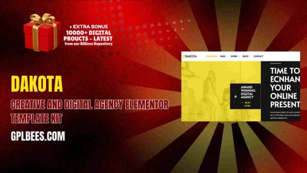 Dakota – Creative And Digital Agency Elementor Template Kit At Best Price - Gpl Bees
