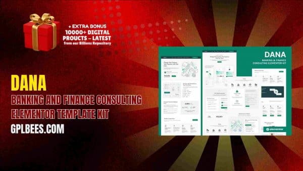 Dana – Banking And Finance Consulting Elementor Template Kit At Best Price - Gpl Bees