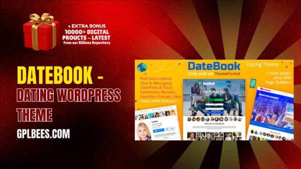 Datebook – Dating Wordpress Theme At Best Price - Gpl Bees