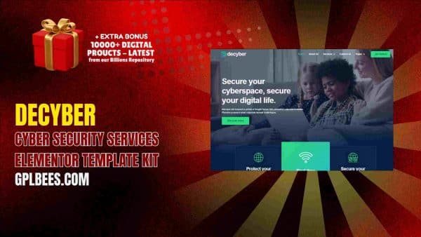 Decyber – Cyber Security Services Elementor Template Kit At Best Price - Gpl Bees