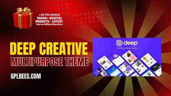 Deep Creative Multipurpose Theme At Best Price - Gpl Bees