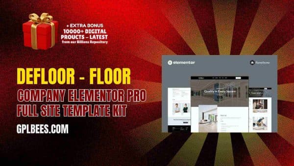 Defloor ? Floor Company Elementor Pro Full Site Template Kit At Best Price - Gpl Bees