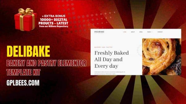 Delibake – Bakery And Pastry Elementor Template Kit At Best Price - Gpl Bees