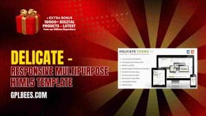 Delicate – Responsive Multipurpose HTML5 Template - Buy GPL 122 at Best Price
