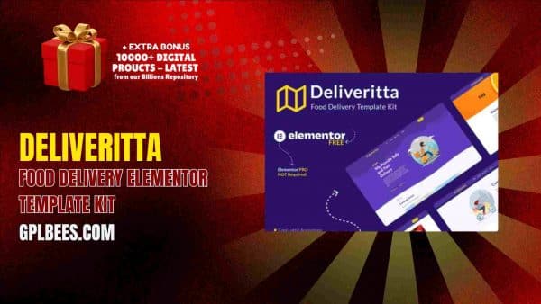 Deliveritta – Food Delivery Elementor Template Kit At Best Price - Gpl Bees