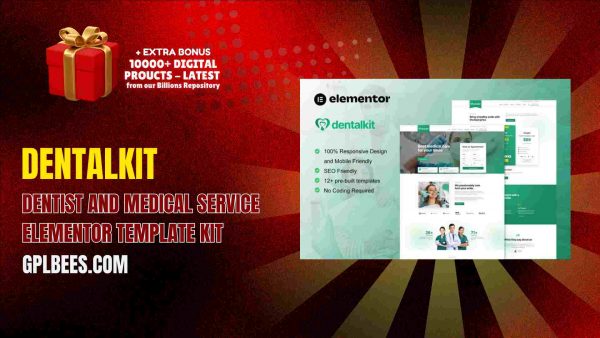 Dentalkit – Dentist And Medical Service Elementor Template Kit At Best Price - Gpl Bees