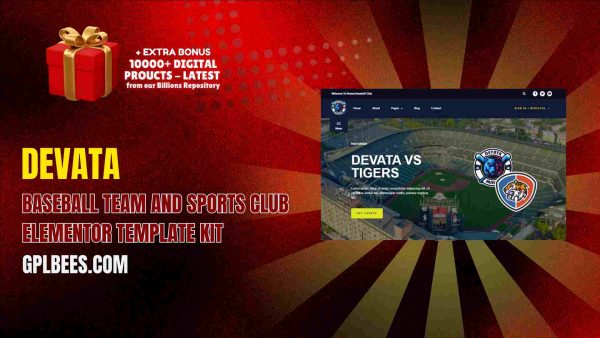 Devata – Baseball Team And Sports Club Elementor Template Kit At Best Price - Gpl Bees