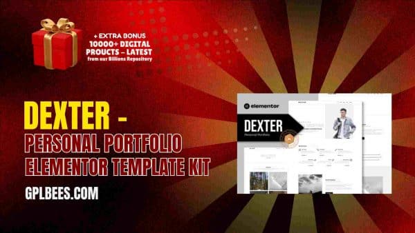 Dexter – Personal Portfolio Elementor Template Kit At Best Price - Gpl Bees