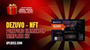 Dezuvo – NFT Portfolio Elementor Template Kit - Buy GPL 53 at Best Price