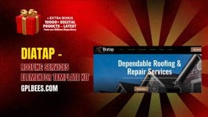 Diatap – Roofing Services Elementor Template Kit - Buy GPL 54 at Best Price