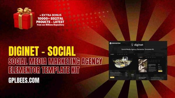 Diginet – Social Media Marketing Agency Elementor Template Kit At Best Price - Gpl Bees